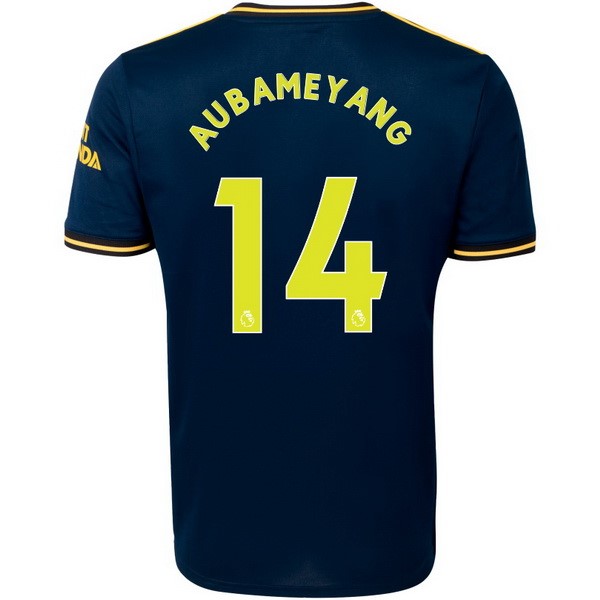 Camiseta Arsenal NO.14 Aubameyang 3ª 2019-2020 Azul